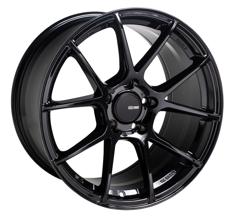 Enkei TS-V 18x8.5 5x114.3 25mm Offset 72.6mm Bore Gloss Black Wheel - Mammoth Racing -