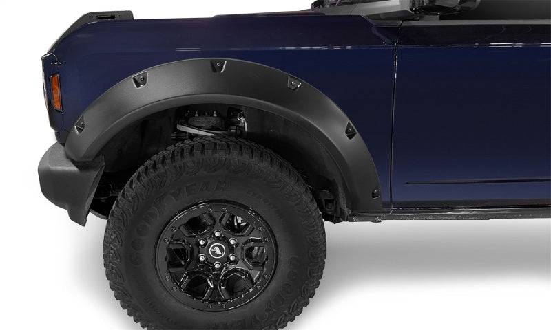 Bushwacker 2021+ Ford Bronco 4-Door Pocket Style Flares 4pc - Black - Mammoth Racing -