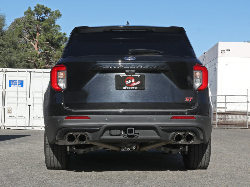 aFe MACH Force-Xp 2.5in. 304 SS C/B Exhaust 20-21 Ford Explorer V6-3.0L - Polished Tip - Mammoth Racing -