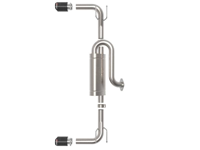 aFe 19-22 Mazda 3 L4 2.5L Takeda 3in to 2-1/2in 304 SS Axle-Back Exhaust w/ Carbon Fiber Tip - My Store