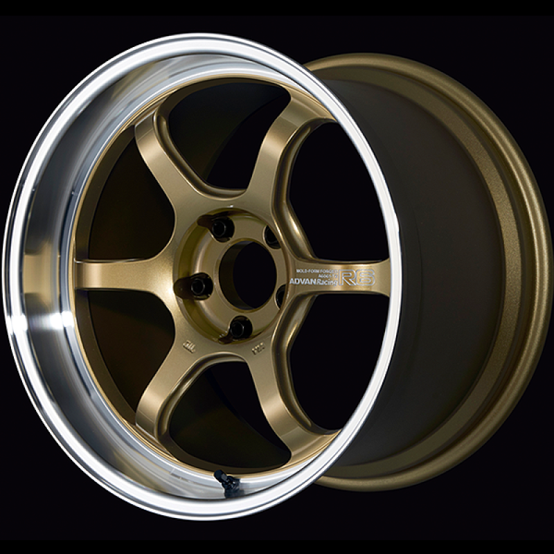 Advan R6 18x10.5 +24 5-114.3 Machining & Racing Brass Gold Wheel - My Store