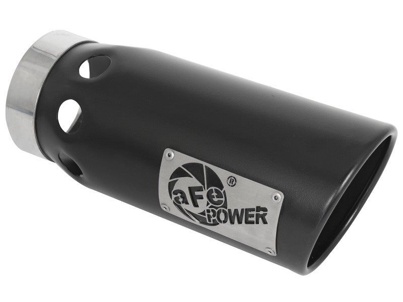 aFe LARGE BORE HD 3in 409-SS DPF-Back Exhaust w/Black Tip 14-18 RAM 1500 EcoDiesel V6-3.0L (td) - Mammoth Racing -