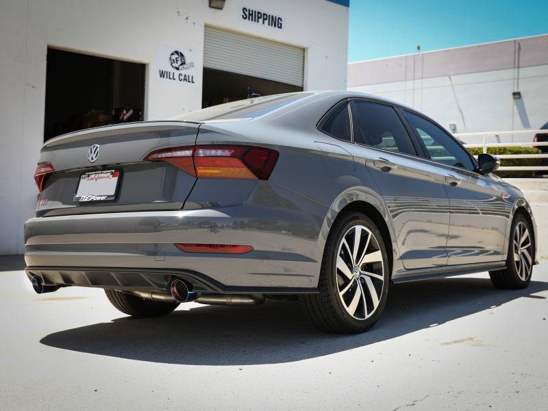 afe 19-21 VW Jetta GLI (MKVII) L4-2.0L (t) MACH Force-Xp 304 SS Cat-Back Exhaust System Blue Tips - My Store
