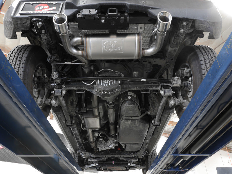 aFe 2021+ Ford Bronco L4-2.3L (t) / V6-2.7L (tt) Vulcan 3in. to 2.5in. SS Cat-Back - Carbon - Mammoth Racing -