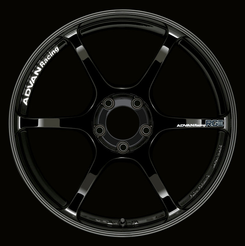 Advan RGIII 17x8.0 +38 5-114.3 Racing Gloss Black Wheel - My Store