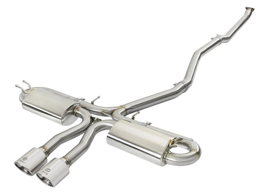 aFe Takeda 3in 304 SS Cat-Back Exhaust System w/Polished Tips 2017+ Honda Civic Si (4dr) I4 1.5L (t) - Mammoth Racing -