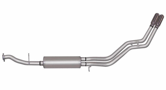 Gibson 99-01 Chevrolet Silverado 1500 Base 4.3l 2.5in Cat-Back Dual Sport Exhaust - Stainless - Mammoth Racing -