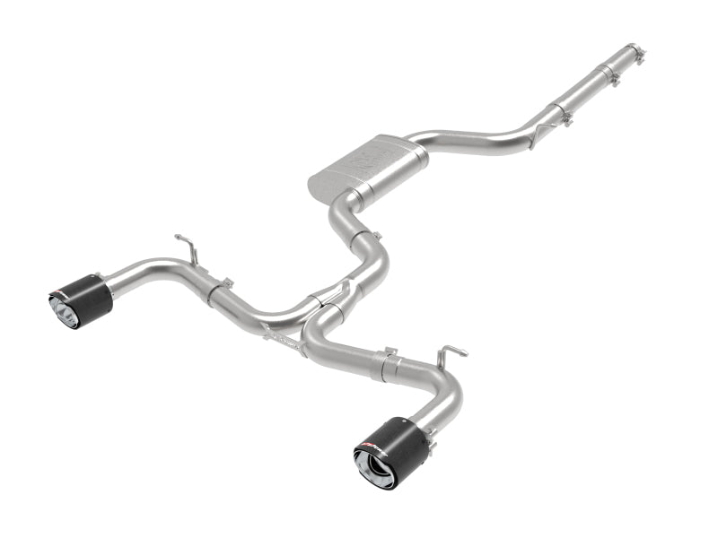 aFe MACHForce XP 3in-2.5in SS Exhaust Cat-Back 18-19 Volkswagen GTI (MK7.5) L4-2.0L (t) - Carbon - Mammoth Racing -