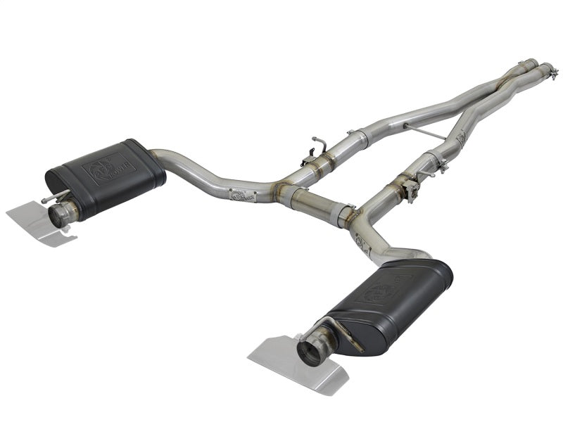 afe POWER MACH Force-Xp 15-17 Dodge Challenger Hellcat V8-6.2L 304 SS Cat-Back Exhaust System - Mammoth Racing -