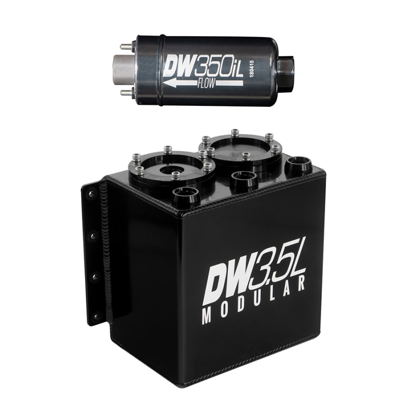 DeatschWerks 3.5L Modular Surge Tank (Incl. 1 DW350iL In-Line Fuel Pump) - Mammoth Racing -