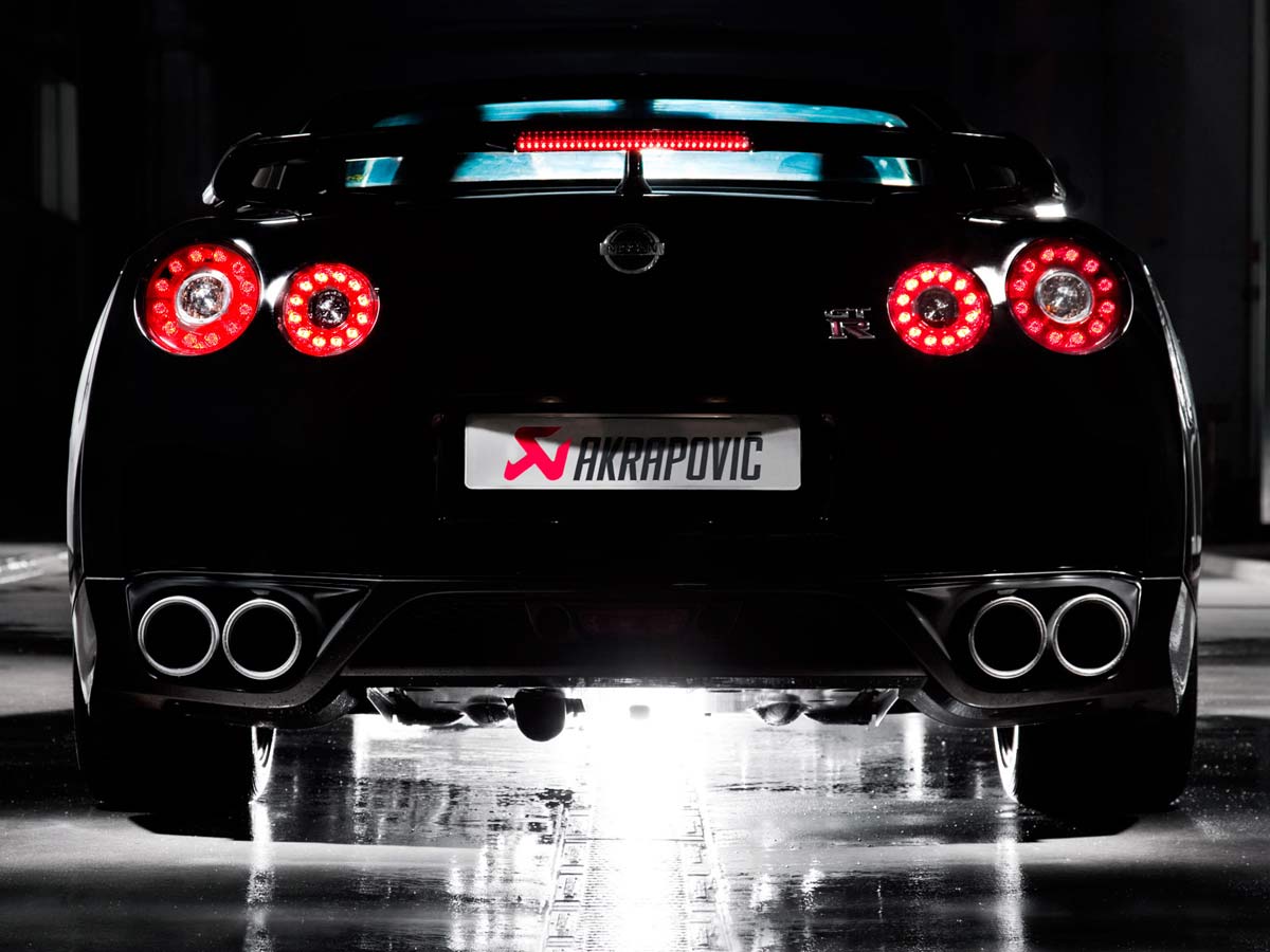Akrapovic 08-17 Nissan GT-R Slip-On Line (Titanium) (Req. Tips) - My Store
