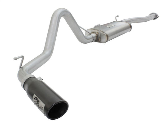 aFe MACH Force XP 2.5in Cat-Back Stainless Steel Exhaust System w/Black Tip Toyota Tacoma 13-14 2.7L - Mammoth Racing -