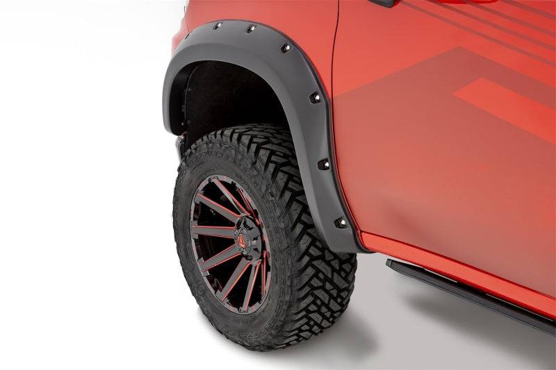 Bushwacker 19-21 Chevrolet Silverado 1500 Pocket Style Flares 4pc - Black - Mammoth Racing -