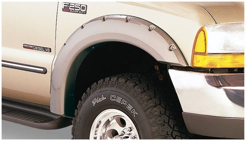 Bushwacker 99-07 Ford F-250 Super Duty Pocket Style Flares 2pc - Black - Mammoth Racing -