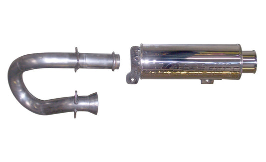 Gibson 11-13 Yamaha Yxr700f Rhino 700 FI Base Single Exhaust - Stainless - Mammoth Racing -