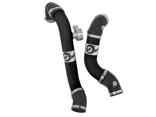 aFe BladeRunner Intercooler Tubes Black Hot/Cold Side for 15-16 Ford Mustang EcoBoost I4-2.3L (t) - Mammoth Racing -