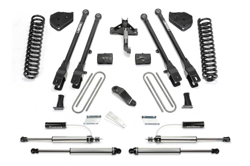 Fabtech 17-21 Ford F250/350 4WD Gas 6in 4Link Sys w/Coils & 2.25 Dl Resi Frt & Dl Rr Shks - My Store