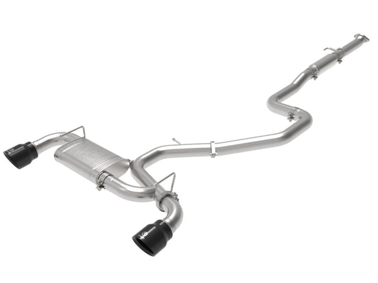 aFe Takeda Exhaust Cat-Back 19-20 Hyundai Veloster N 304SS Black Dual Tips Exhaust - Mammoth Racing -