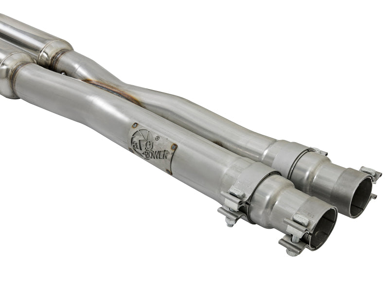 aFe 20-22 Audi RS6 Avant V8 4L (tt) MACH Force-Xp 3in to 2.5in 304 SS Cat-Back Exhaust w/ Black Tip - Mammoth Racing -