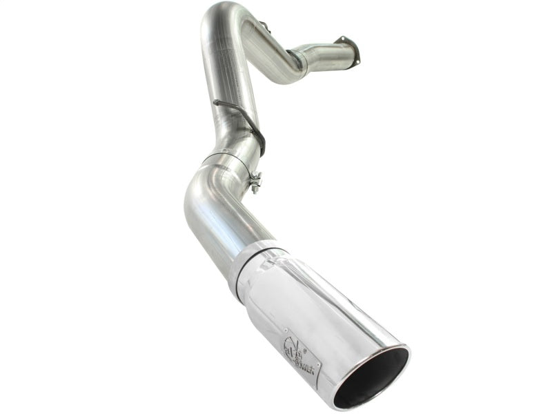 aFe MACHForce XP Exhaust 5in DPF-Polished, GM Diesel Trucks 07.5-10 V8-6.6L 9(td) LMM - Mammoth Racing -