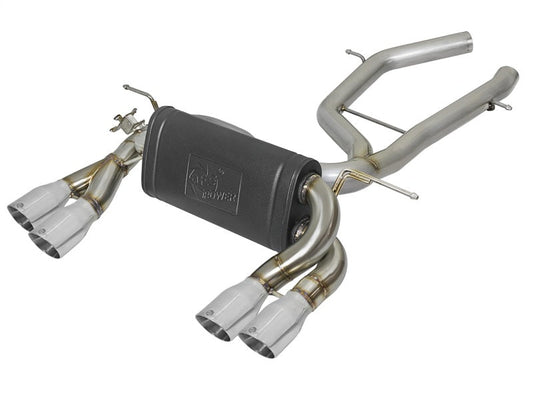 aFe MACH Force-Xp 2-1/2in SS Axle Back Exhaust w/Polished Tips 15+ BMW M3/M4 (F80/F82) L6 3.0L (tt) - Mammoth Racing -