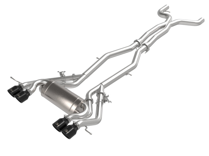 aFe MACHForce XP Exhausts Cat-Back SS 21 BMW M2 Competition L6-3.0L w/Black Tips - Mammoth Racing -