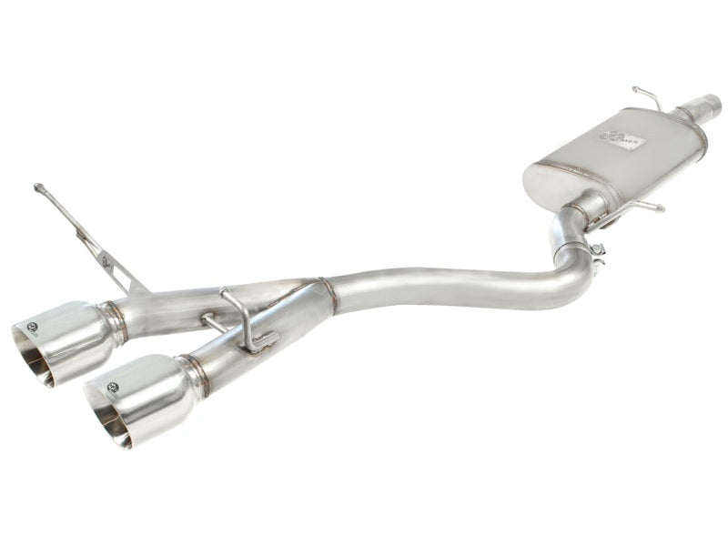 aFe MACHForce XP 2-1/2in SS-304 Cat-Back Exhausts w/ Polished Dual Tips 2008 VW Golf R32 V6-3.2L MKV - Mammoth Racing -