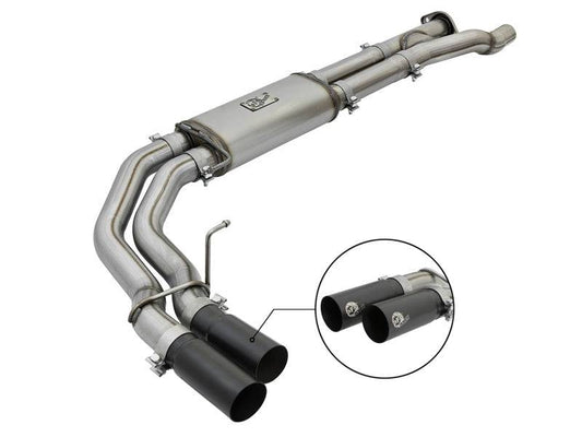 aFe POWER Rebel Series 3in 409 SS Cat Back Exhaust w/ Black Tips 17 Ford F-150 Raptor V6-3.5L - My Store