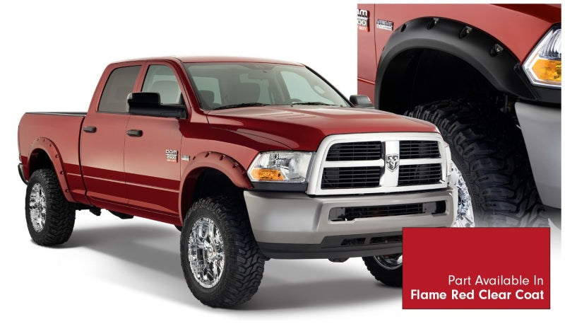 Bushwacker 16-18 Dodge Ram 2500 Fleetside Pocket Style Flares 4pc 76.3/98.3in Bed - Flame Red - My Store