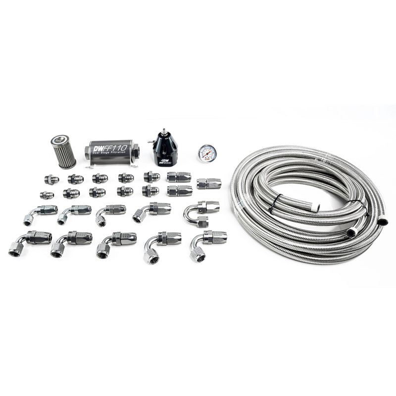 DeatschWerks 11-19 Ford Mustang X2 Series -10AN CPE Plumbing Kit - Mammoth Racing -