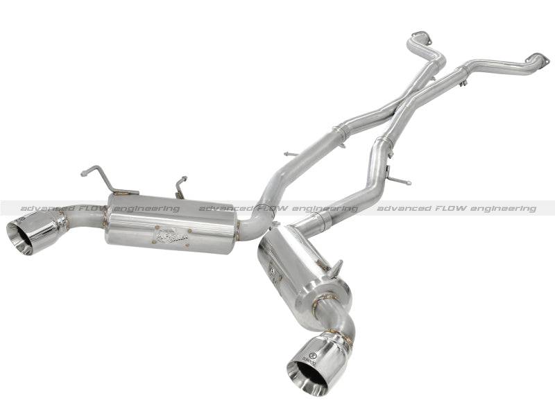 aFe Takeda 2.5inch SS Exhaust Cat-Back 09-13 Nissan 370Z V6 3.7L Polished Tips - My Store