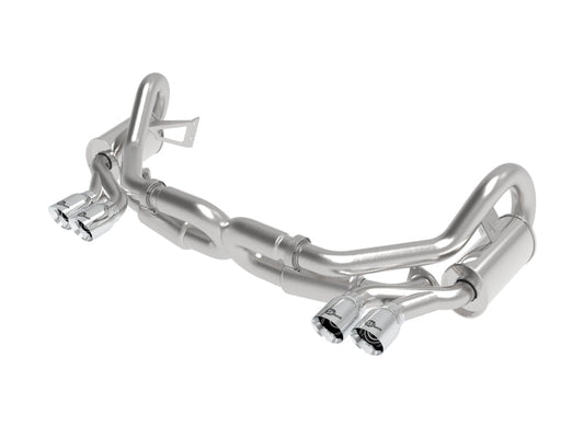 aFe MACHForce XP 12-16 Porsche 911 Carrera H6-3.8L SS-304 Cat-Back Exhaust w/ Polished Quad Tips - Mammoth Racing -