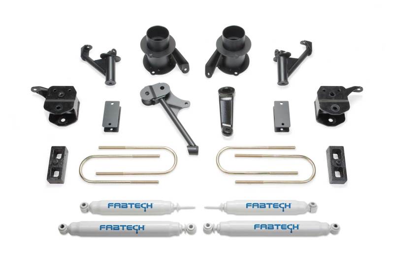 Fabtech 13-18 Ram 3500 4WD w/Factory Radius Arms 5in Basic System w/Perf. Shocks - Mammoth Racing -