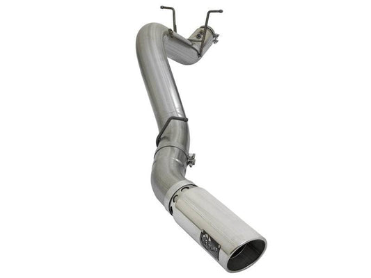 aFe LARGE BORE HD 5in 409-SS DPF-Back Exhaust w/Polished Tip 2017 GM Duramax V8-6.6L (td) L5P - My Store