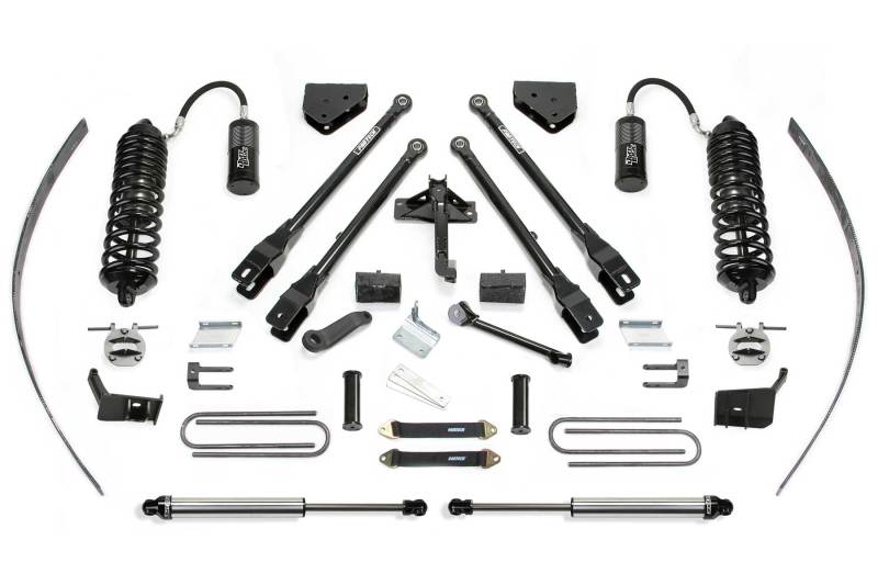 Fabtech 11-16 Ford F250 4WD w/o Factory Overload 8in 4Link Sys w/4.0 R/R & 2.25 - Mammoth Racing -