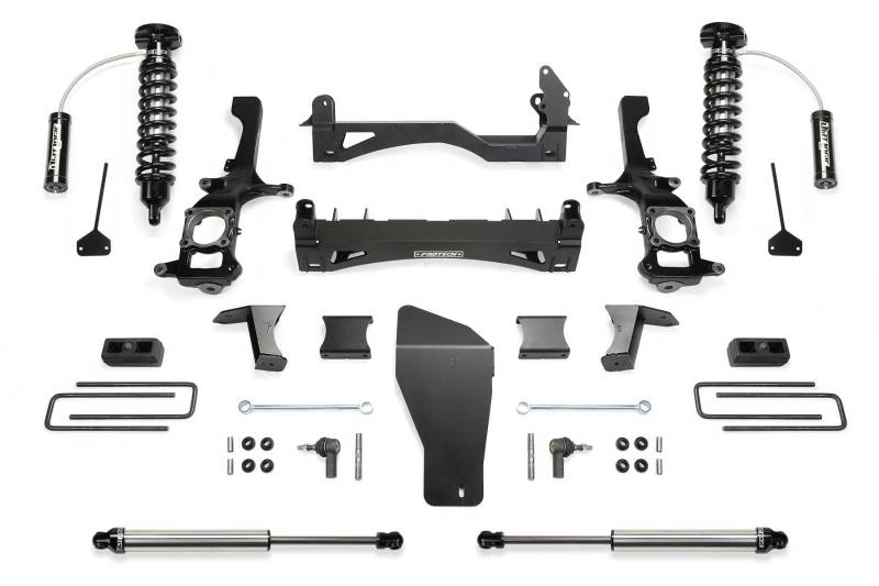 Fabtech 16-18 Nissan Titan Xd 4WD Gas 6in Perf Sys w/Dl 2.5 Resi & 2.25 - Mammoth Racing -