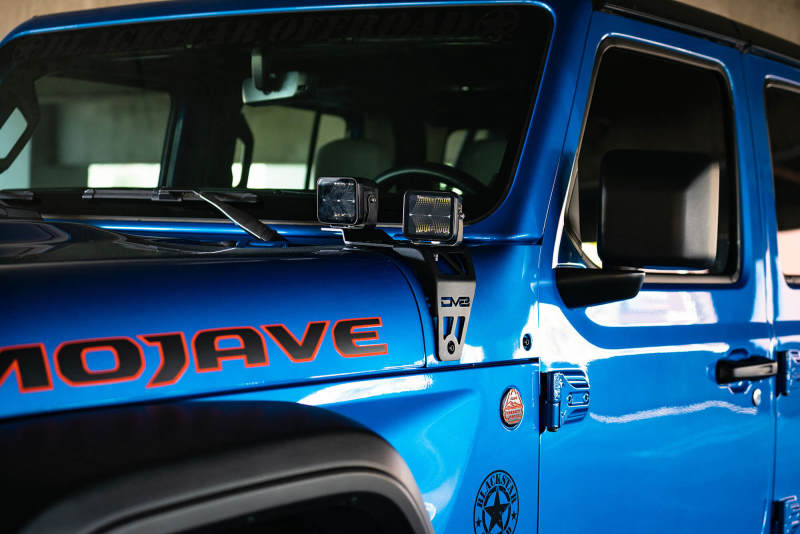 DV8 Offroad 20-22 Jeep JL 392/ Jeep JT Mojave Edition Dual Pod Light Mounts - Mammoth Racing -