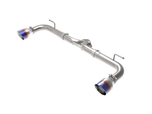 aFe Takeda 2-1/2in 304 SS Axle-Back Exhaust w/ Blue Flame Tips 14-18 Mazda 3 L4 2.0L/2.5L - Mammoth Racing -