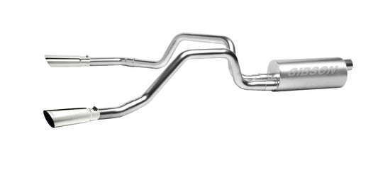 Gibson 99-05 Chevrolet Silverado 1500 Base 4.3l 2.5in Cat-Back Dual Split Exhaust - Stainless - Mammoth Racing -