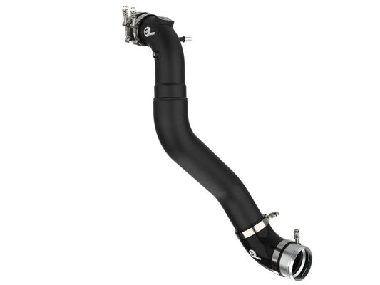 aFe 21+ Ford F-150 V6-3.5L (tt) BladeRunner 3in to 3.5in Aluminum Cold Charge Pipe Black - My Store