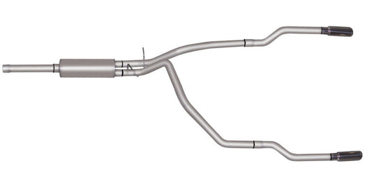 Gibson 96-02 Dodge Ram 2500 Base 8.0l 2.5in Cat-Back Dual Split Exhaust - Stainless - Mammoth Racing -