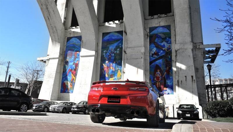 Corsa 16-18 Chevy Camaro SS 6.2L Xtreme+ 2.75in Cat-Back Dual Rear Exit w/ Twin 4in Black PVD Tips - Mammoth Racing -