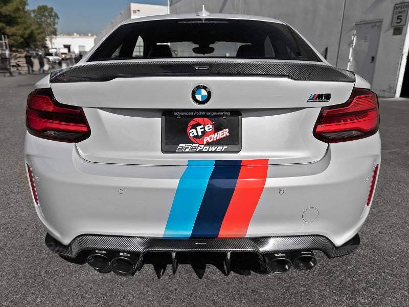 aFe MACHForce XP Exhausts Cat-Back SS 19-21 BMW M2 Competition L6-3.0L w/Black Tips - Mammoth Racing -