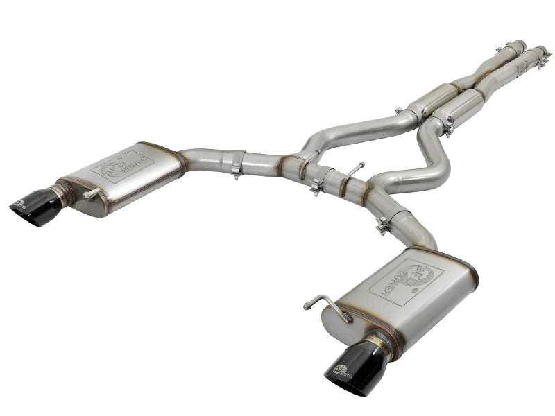 aFe 20-22 Audi RS6 Avant V8 4L (tt) MACH Force-Xp 3in to 2.5in 304 SS Cat-Back Exhaust w/ Black Tip - Mammoth Racing -