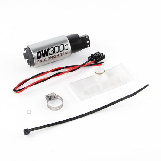 DeatschWerks 88-91 BMW 325i DW300C 340 LPH Compact Fuel Pump w/ Install Kit (w/o Mounting Clips) - Mammoth Racing -