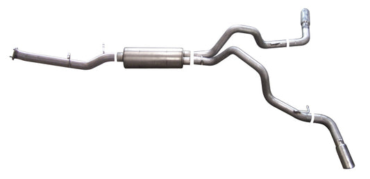Gibson 07-10 Chevrolet Silverado 2500 HD LT 6.0l 3in Cat-Back Dual Extreme Exhaust - Stainless - Mammoth Racing -