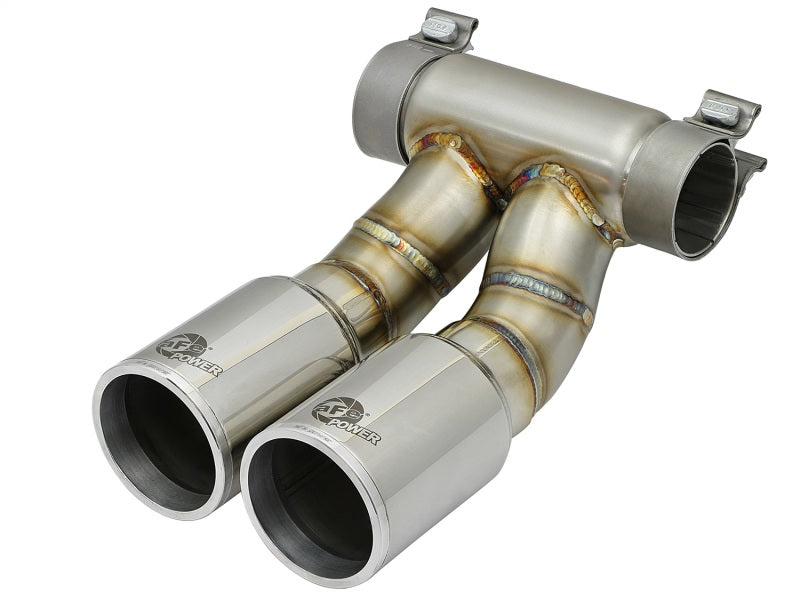 aFe Power 13-14 Porsche Cayman S / Boxster S Polish Exhaust Tip Upgrade - Mammoth Racing -