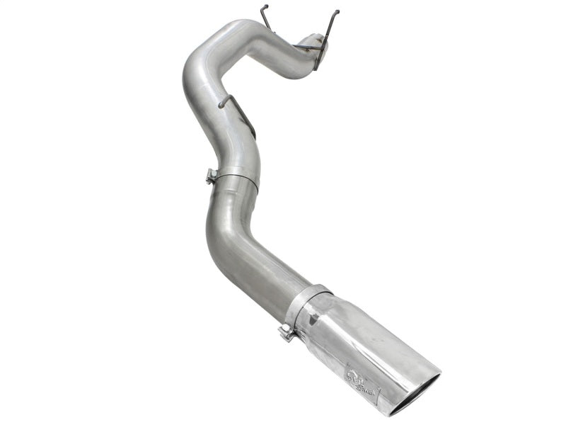 aFe MACHForce XP 5in DPF-Back SS Exht Dodge RAM 13-14 6.7L (td) Mega Cab w/ Polished Tip - Mammoth Racing -
