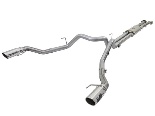 aFe MACHForce XP Exhaust Cat-Back SS-409 2017 Ford F-150 Raptor V6-3.5L (tt) w/ Polished Tips - Mammoth Racing -
