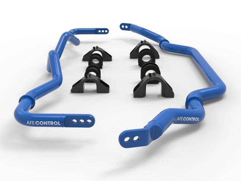 aFe 09-20 Nissan 370Z V6-3.7L Front and Rear Control Sway Bar Set - Blue - My Store